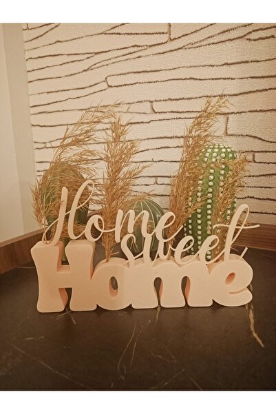 Kaya Hediyelik Home Sweet Home Konsol Üstü Dekoratif Tasarim Pampaslar Dahildir
