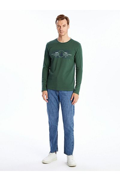 LC Waikiki LCWAIKIKI Classic Crew Neck Long Sleeve Printed Men's Sweatshirt