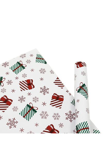 reprodesign 70X100 Christmas Themed Gift Wrapping Paper - Pack of 2 - M15