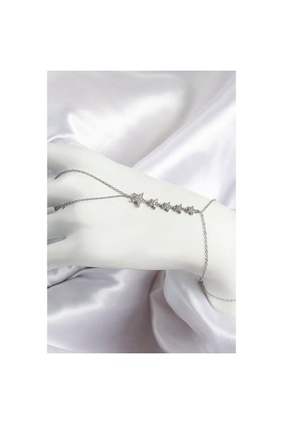 Celira حجر الزركون النحاسي نموذج النجمة فضي اللون للنساء شاهمران