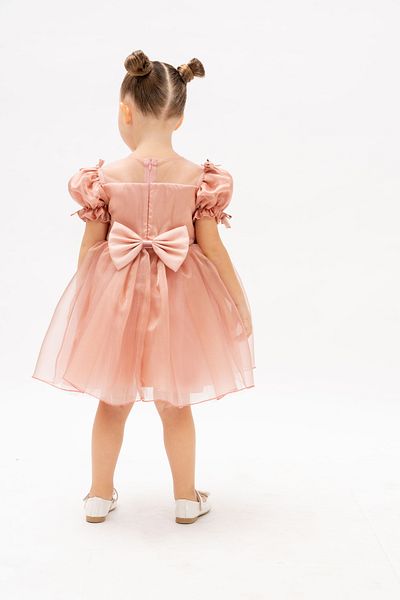 Eray Kids Rochie pentru fete Geantă Cadou Rochie de seară prințesă pufoasă Rochie din tul cu mâneci balon Set cu geantă 2-5 ani