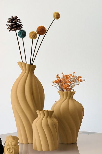 Minima Art Studio مزهرية بوهيمية على الطراز الشمالي من Pinterest Pampas Vazosu ديكور إكسسوارات غرفة المعيشة لتزيين الطاولة