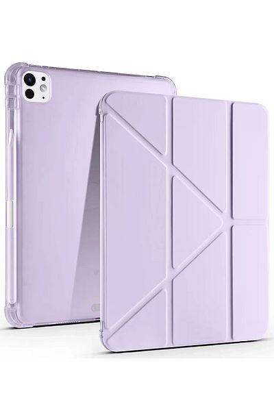 NewFace iPad Air 13 (2024) Case Mars Tablet Case with Pen Holder - Light Purple Svlrs