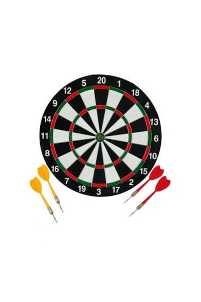OEM Darts game with 2 girls, 4 darts, multicolor, 29 cm