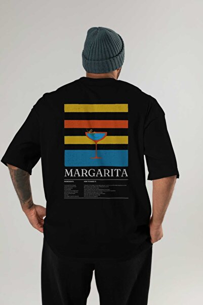Ankhises Tricou oversize din seria Margarita Cocktail cu imprimeu pe spate Bă...