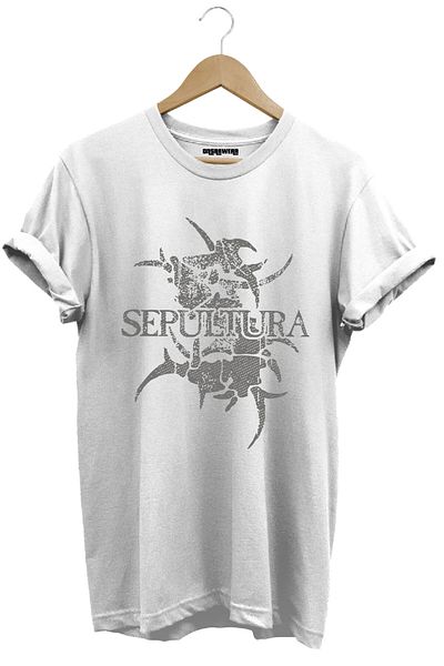 onsrawear Sepultura Trash Rock Metal Music Band Design Printed Unisex 100% Cotton Basic T-Shirt