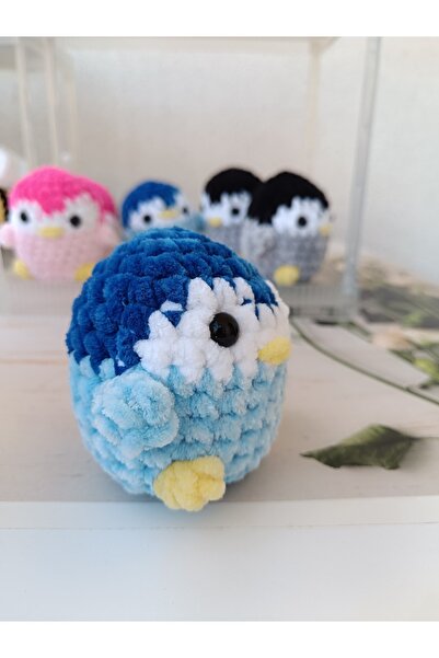 KREATİF TASARIM Yumuşak Penguen Peluş El Örgüsü
