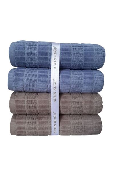 Özdilek Land Towel 4 Pieces - Indigo Beige