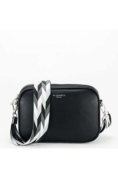 Flora&Co Paris μεσαίου μεγέθους μαύρη τσάντα H6915 14