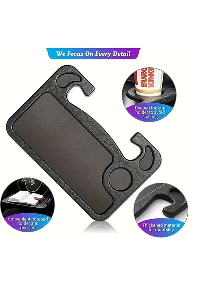 Generic Car Steering Wheel Rack,Hanging Steering Wheel Tray for Driving Rest,PVC for Food,Drinks,Laptop&More