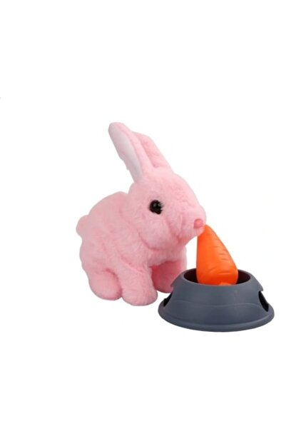OEM Jucărie interactivă, Iepuraș Fericit, mișcări, mișcări ale capului, sunete, roz, 18 m