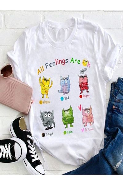 CLASSY.MODA Unisex T-Shirt -Custom Printed Oversized Crew Neck Short Sleeve T-Shirt