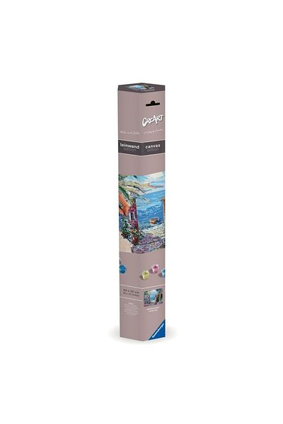 RAVENSBURGER - Creart Paint By Numbers For Adults Canvas Painting Mediterranean Landscape