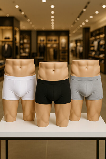 Loule Lenjerie de corp pentru bărbați Bumbac și Lycra 3 bucăți Boxer LL.IL00....