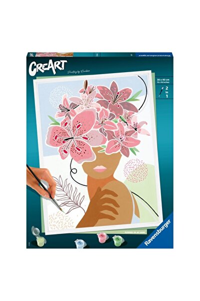 RAVENSBURGER - CreArt pictura pe numere pentru adulti minte plina de flori