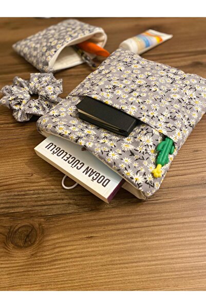 Handmade Husă pentru cărți cu model, husă pentru cărți cu model de margarete,...