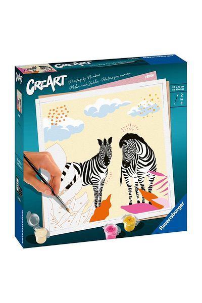 RAVENSBURGER - Create Paint By Numbers For Adults Zebras