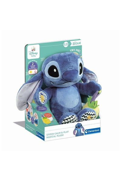 CLEMENTONI - Jucarie educationala plus muzical Stitch ce contribuie la dezvoltarea multisenzoriala