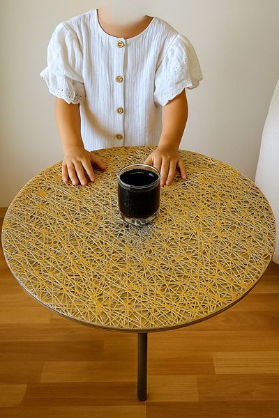 Rona Home Luxury Wicker Pvc Round Center Living Room Coffee Table Cover for Dowry – Wipeable, Lace Pattern Table Cloth