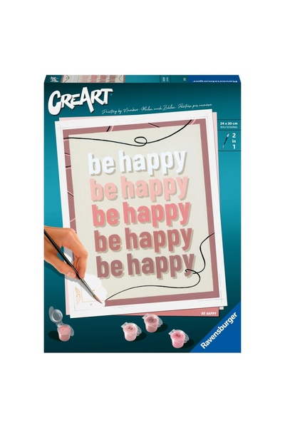 RAVENSBURGER - CreArt pictura pe numere pentru adulti Be Happy