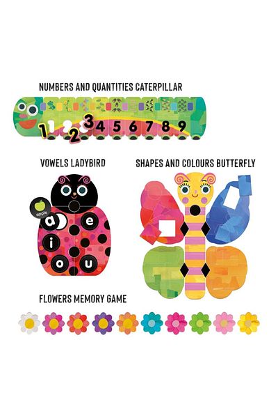 Headu - Ecoplay My First Educational Game Memorizes Shapes, Colors, Numbers and Vowels