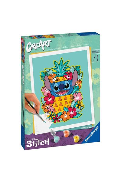 RAVENSBURGER - Create Paint By Numbers For Adults Disney Stitch Floral