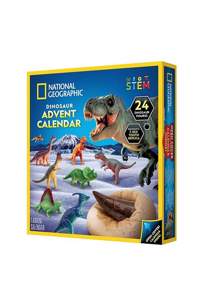 NATIONAL GEOGRAPHIC - Set Educaional Calendar De Craciun Descopera Lumea Preistorica A Dinozaurilor