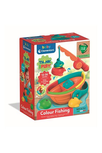 CLEMENTONI - Joc educativ de logica pestisori colorati din plastic reciclat