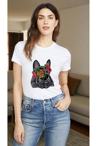 MELOOX Unisex T-Shirt -Custom Printed Oversized Crew Neck Short Sleeve T-Shirt