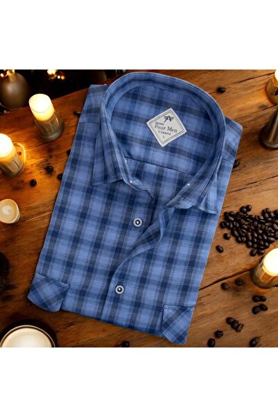 EREN STYLE Κλασικό λινό 100% βαμβακερό μακρυμάνικο μπλουζάκι με δύο τσέπες (κ...