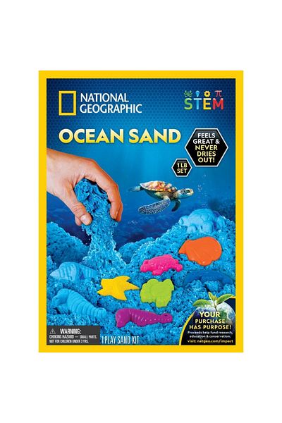 NATIONAL GEOGRAPHIC - Set Educativ Nisip Kinetic Ce Ajuta La Dezvoltarea Abilitatilor Motorii Fine