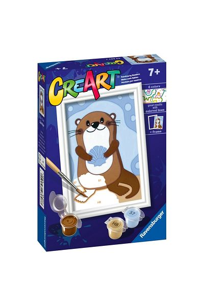 RAVENSBURGER - Create Paint By Numbers For Kids Cute Otter