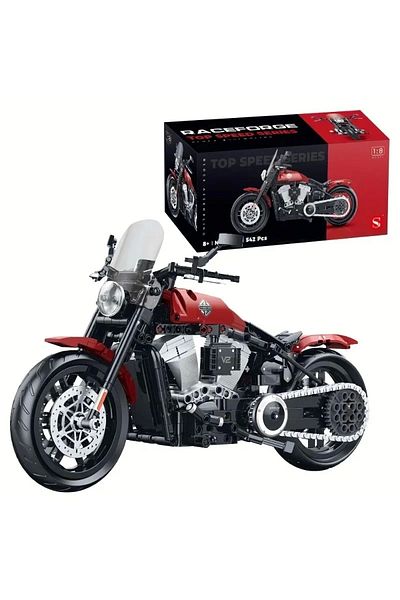 BUILDING BLOCK Technical Motorcycle Building Set 542 Pieces 1:8 Scale 8+ Years Model Kit Gift Building Block Toy Set