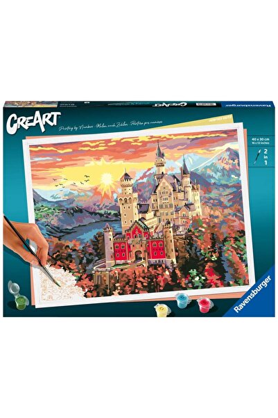 RAVENSBURGER - CreArt pictura pe numere pentru adulti castel de basm