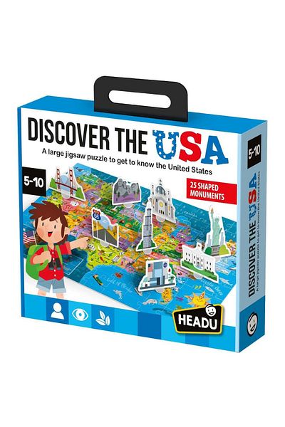 Headu - Puzzle Discover the United States of America With 25 3D Monuments