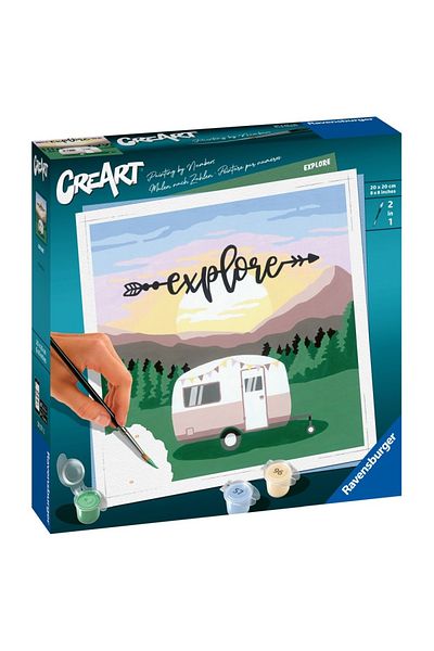 RAVENSBURGER - Creart Paint By Numbers For Adults Caravan Explore