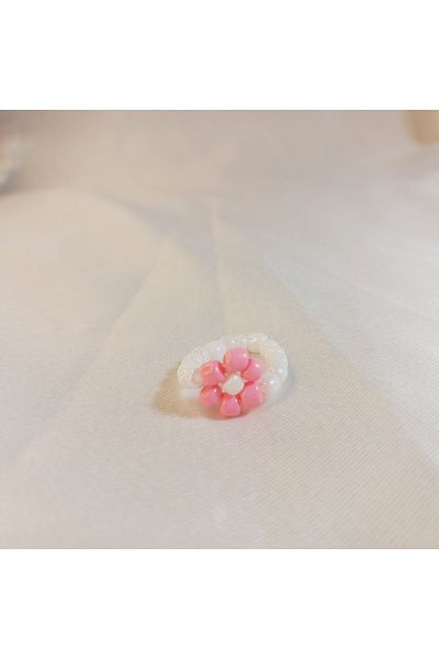 Crystal Atelier Miyuki Bead Daisy Ring-Daisy Ring-Miyuki Ring-Minimal Daisy Ring-Bead Ring