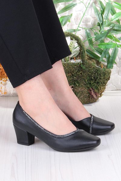 fort 168606 Nur Stone Detailed Low Heeled Women's Shoes