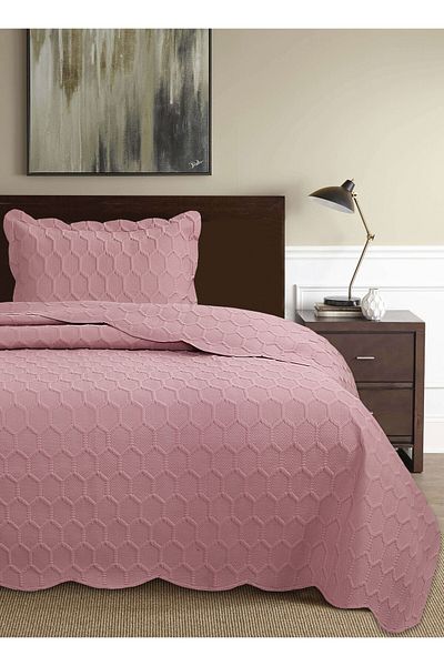 Bikaya Home 3D Single Bedspread Set (2 Pieces) - 180X240 cm - with Pvc Bag