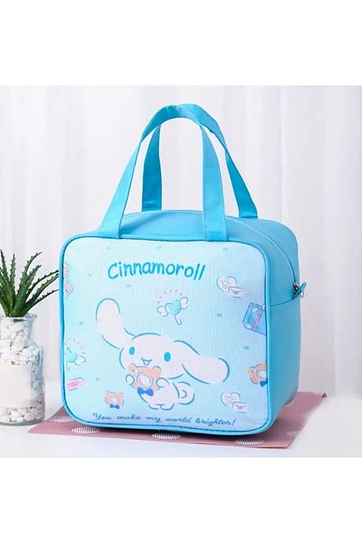 So Iconic Cutie de prânz termoizolată Sanrio Cinnamoroll / Geantă de culoare albastră / Geantă de prânz