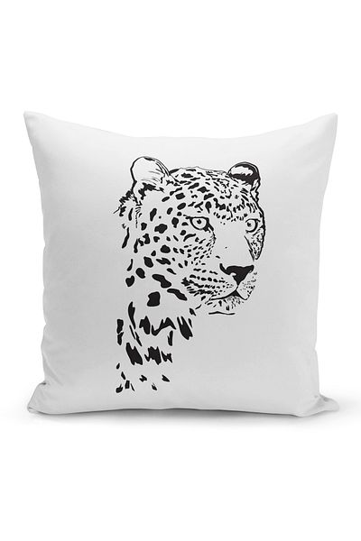 Bertille Home Classic Leopard Series Double Side Digital Printed 3-Piece Throw Pillow Cover Set (Leopard)