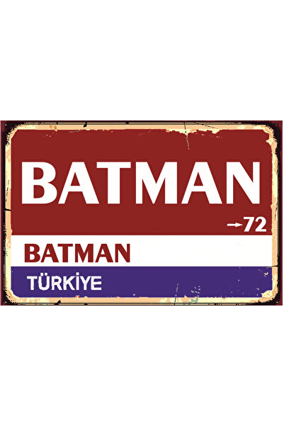 pardayanlar BATMAN : Şehir Plaka Ve Magnetleri. Batman