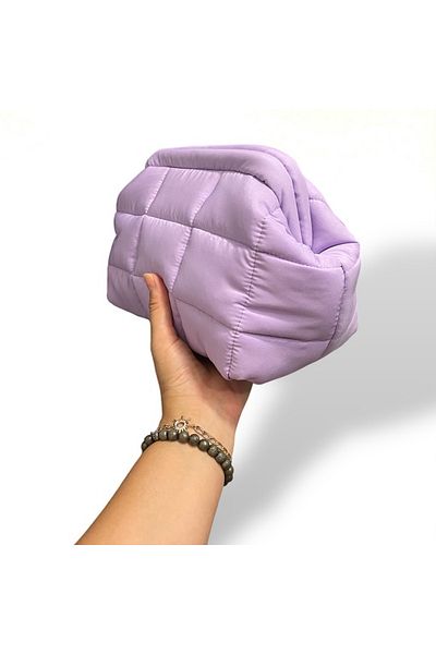 Nuggita Lilac Puffer Hidden Scholarship Clutch Bag