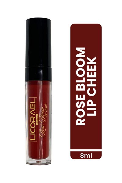 Licorael Dubai Tint Lipstick, Lip Cheek That Can Be Used as Blush and Shadow (Rose Bloom)03