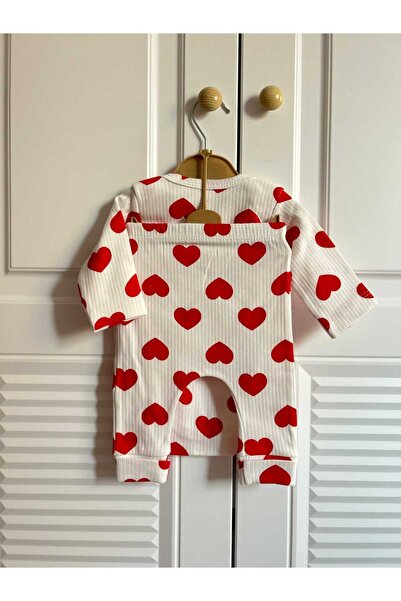 Baby KIRMIZI KALPLİ KIZ BEBEK ZIBIN TAKIMI