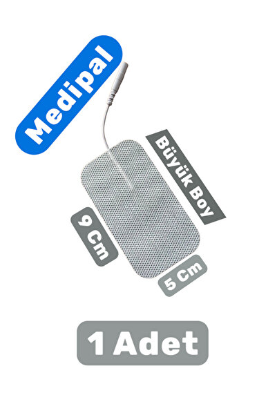 MediPal 1 Adet 9x5 Cm Universal Büyük Boy Kablolu Tens Pedi - Tens Elektrot P...