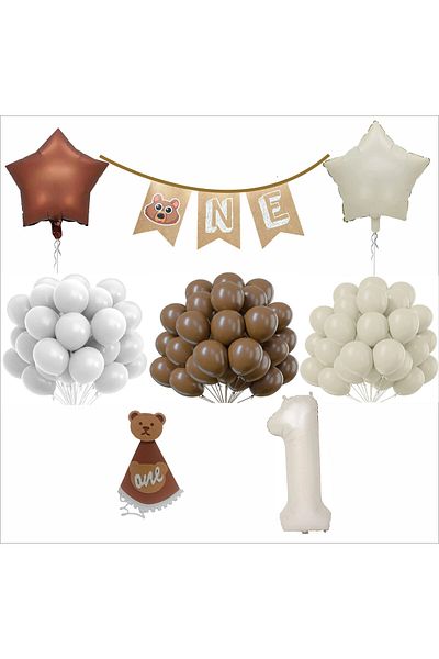 ZENVİVA One Set of 30 Balloons, 1 Year Old Heart