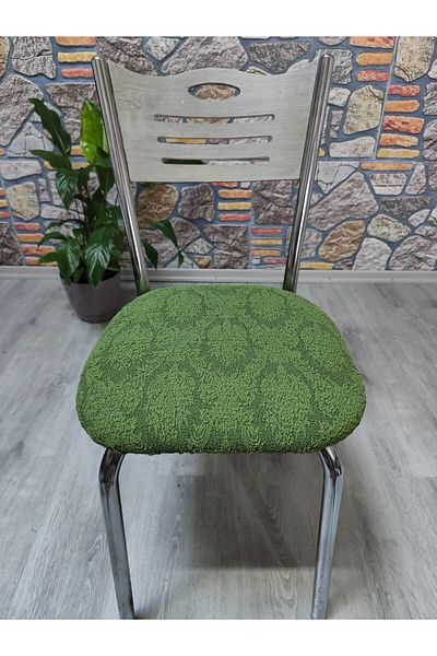 COVER TEKSTİL Iron Chair Cover Seat Jacquard Fabric