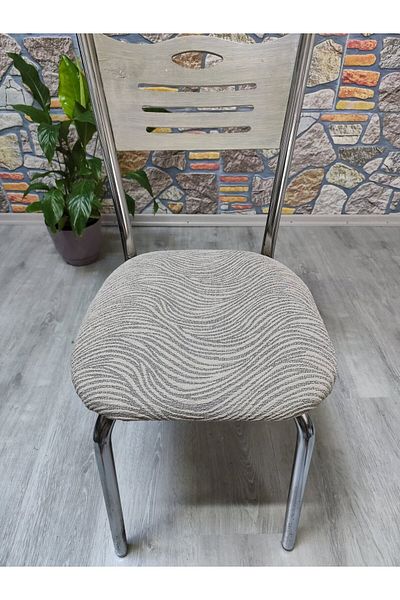 COVER TEKSTİL Iron Chair Cover Seat Jacquard Fabric