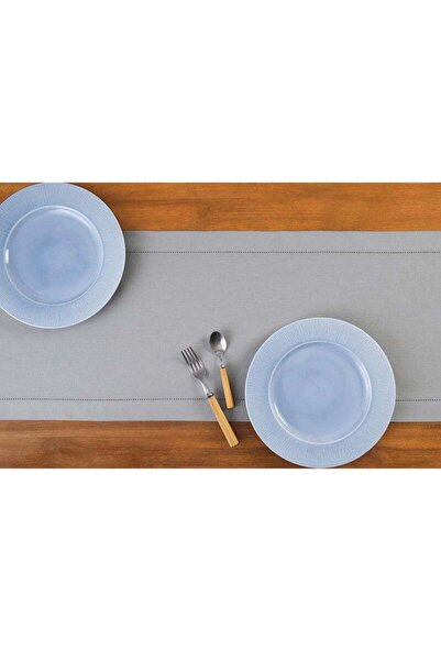 Yelajoy Cotton Linen Table Runner, Handcrafted from Natural Fabric, Machine Washable (Gray)